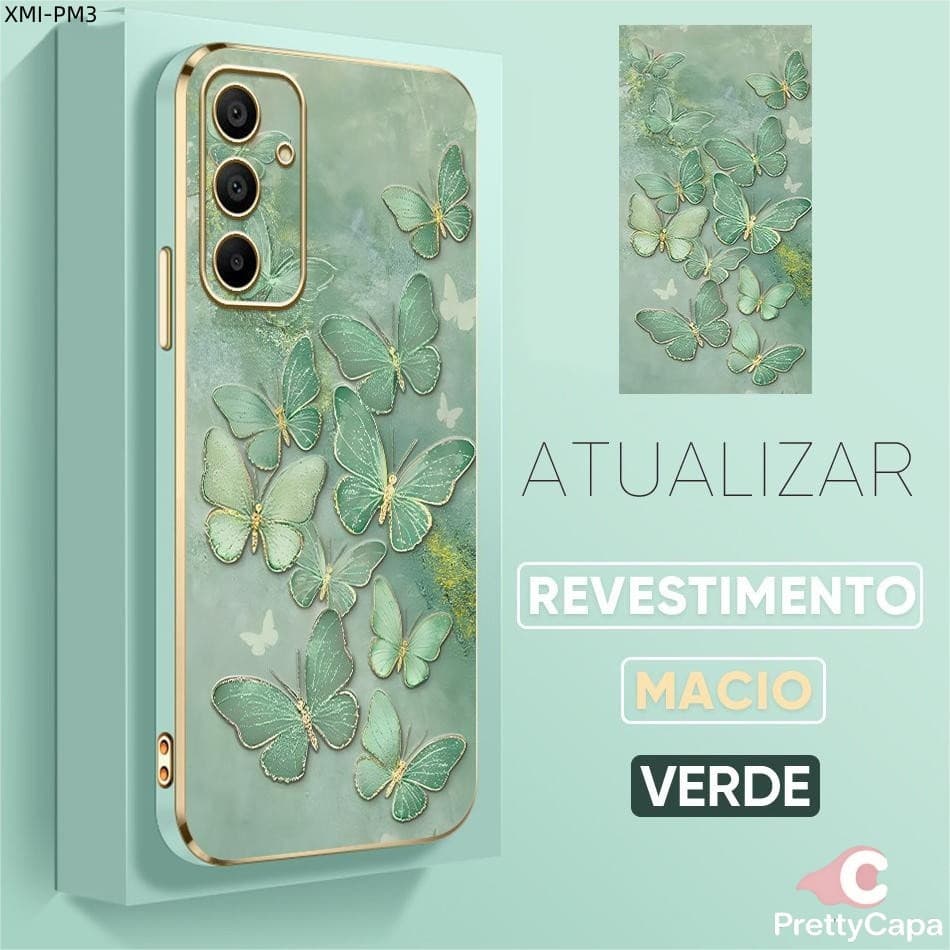 Capa Luxo Capinha Para Xiaomi Poco M6 M5S M4 M3 Pro 4G 5G Celular Silicone 1760 DD