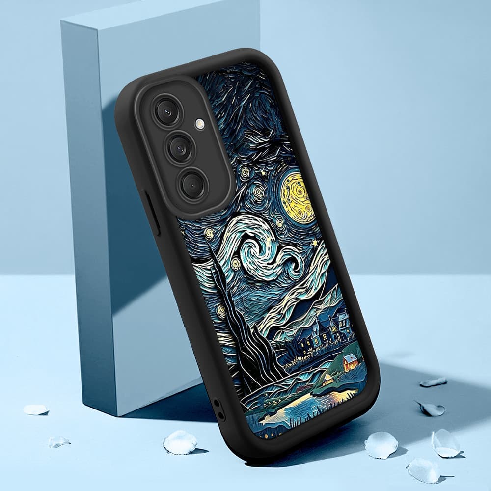 Capinha Macia Para Samsung Galaxy M55 5G Capa De Celular Protetora Silicone Preta Case BTY 8279