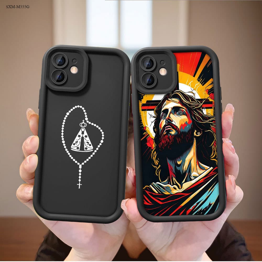 Capinha de Silicone Preta Para Samsung Galaxy M55 M54 M53 M34 M31 M23 M22 M12 M13 5G Capa de Celular Macia TY7691
