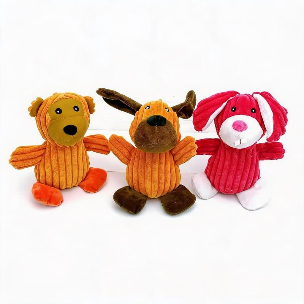 Brinquedo de Pelúcia 22*12cm com Apito para Cães Interativo Resistente para Mordida Diversão para Cachorros