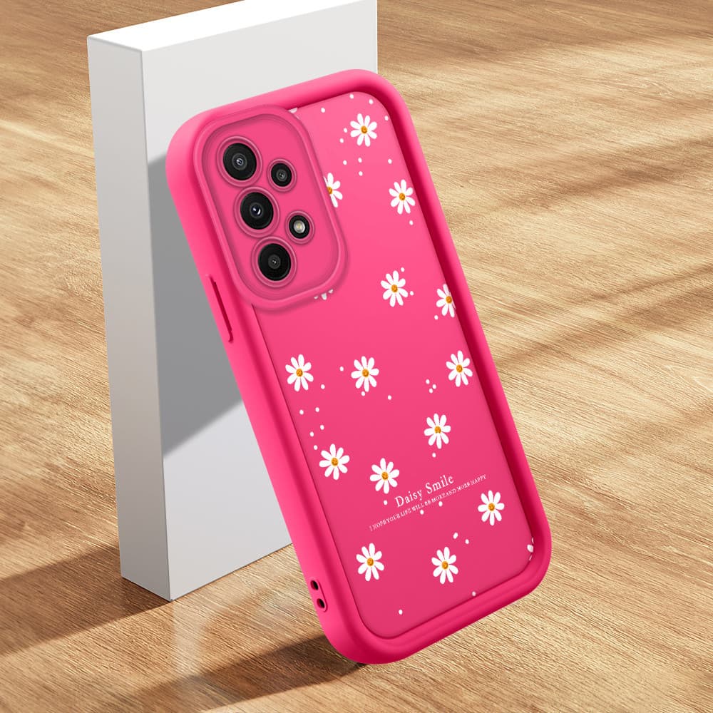 Capa De Celular Anti Choque Para Samsung Galaxy A23 4G 5G Capinha Macia Silicone Flores TY 2347