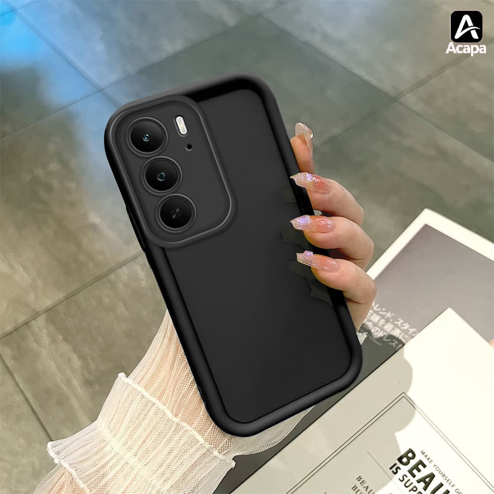 Capinha Para Realme C75 C75X 4G Capa De Celular Macio Silicone Preta Proteção Case BTY 5000