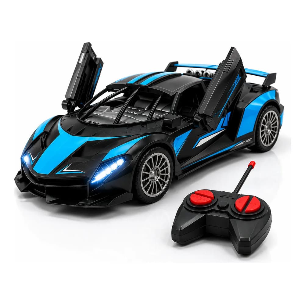 Carrinho De Controle Remoto Infantil 7 Funções Portas Abrem Com Pilhas Inclusas Brinquedo Menino Presente Zoop Toys