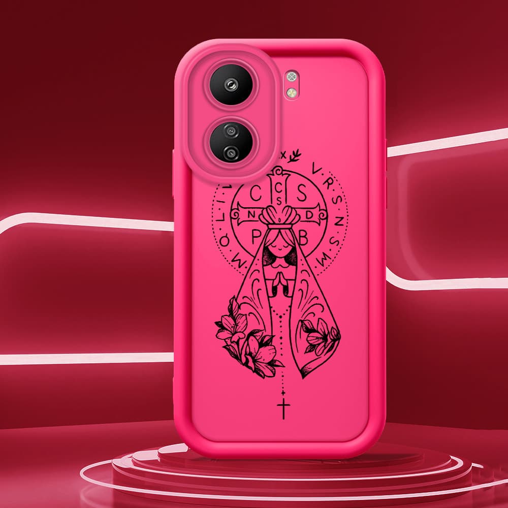 Capa De Celular Anti Choque Para Xiaomi Redmi 13C Poco C65 Capinha Macia Silicone  Jesus TY 2296