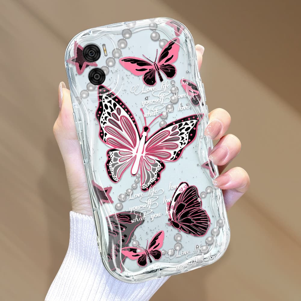 Capa Para Motorola Moto E22 Capinha De Silicone Macia Protetora Celular Com Textura Ondulada 3378 Case NYW