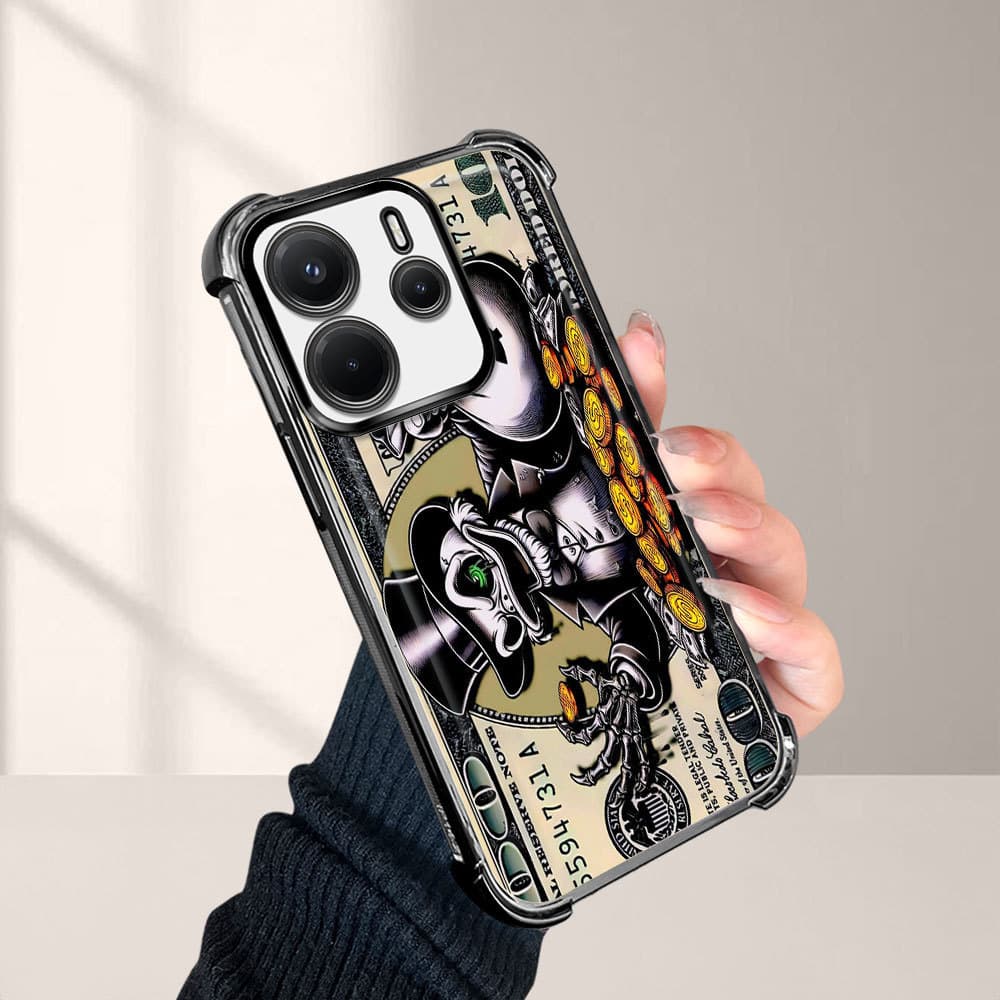 Capinha Anti-Queda Transparente Para Xiaomi Redmi Note 14 4G Capa De Celular Macia Tio Patinhas FS0943