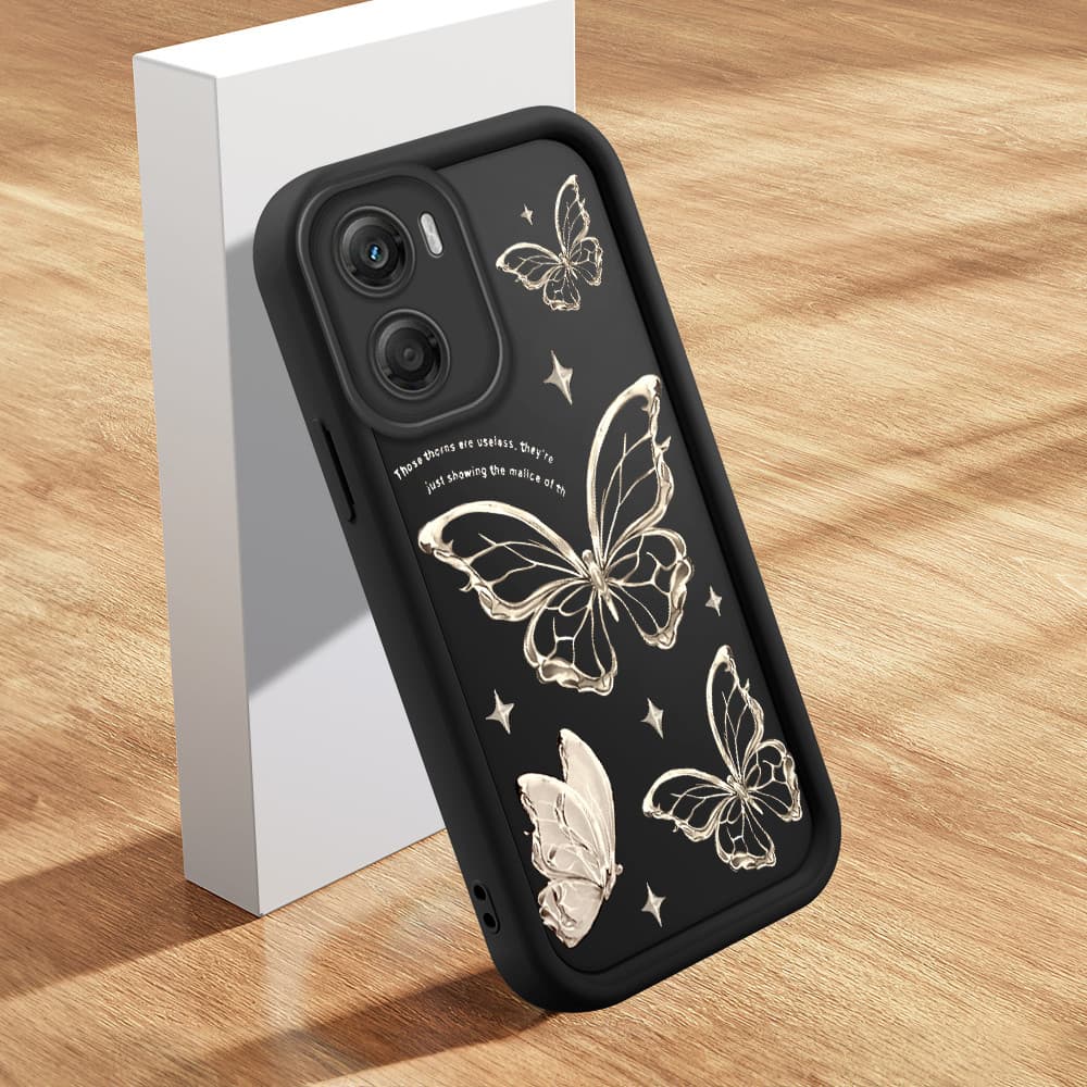 Capinha Para Motorola Moto G06 Capa De Celular Macia Silicone Protetora Preta Case BTY 5688