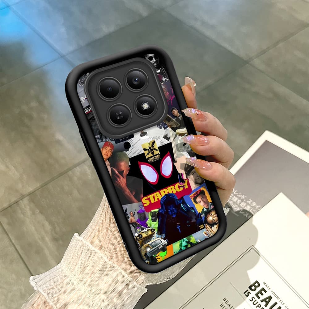 Capinha Capa De Celular Macia Para Xiaomi Redmi Note 15 4G 5G Normal Silicone Protetora Preta Case 6430 TYB