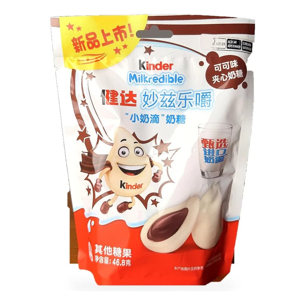 Kinder Milkredible Cacau 46,8g Bombom de Chocolate 12 Unidades Ferrero Original Importado