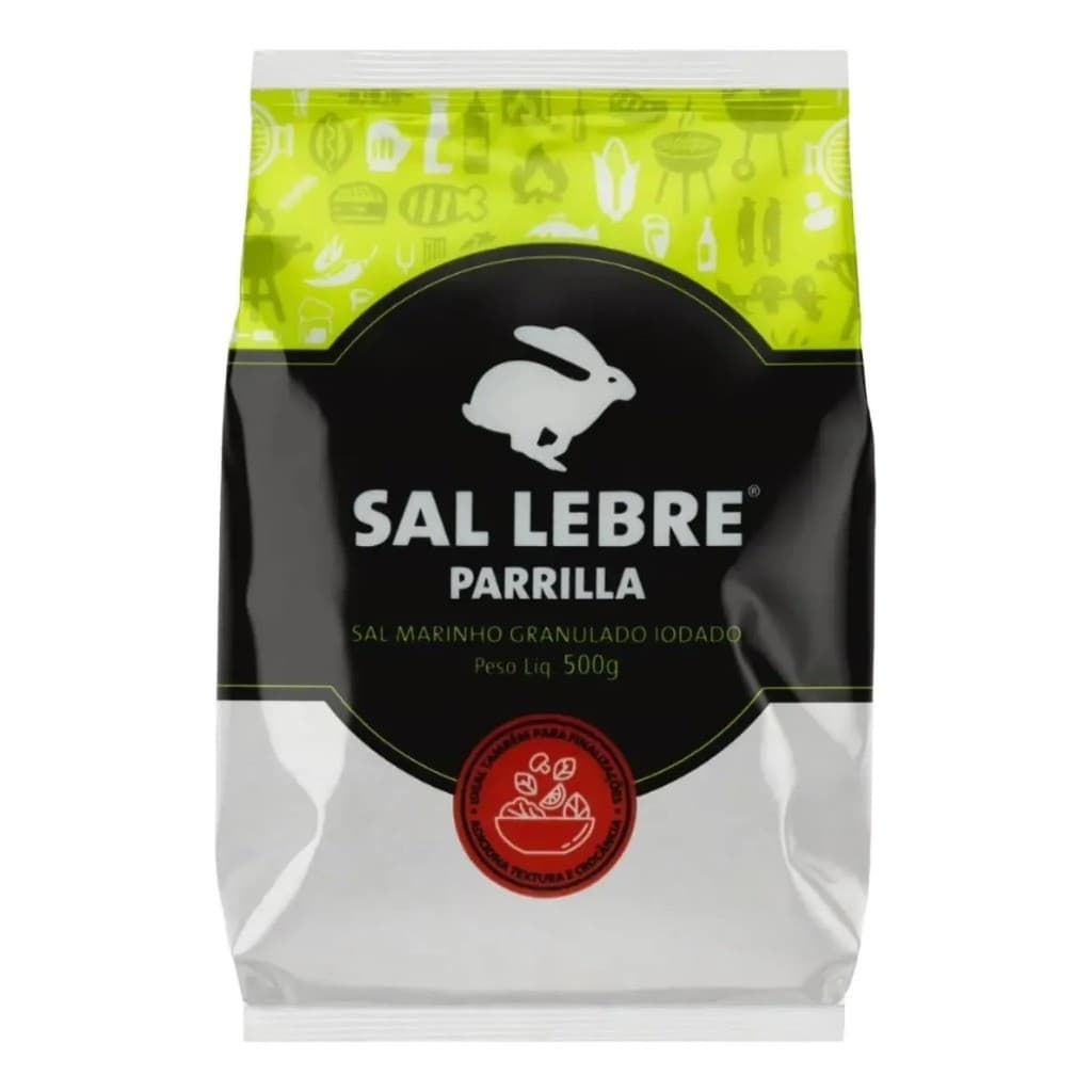 Sal Marinho Granulado Iodado 500g Cozinha E Churrasco