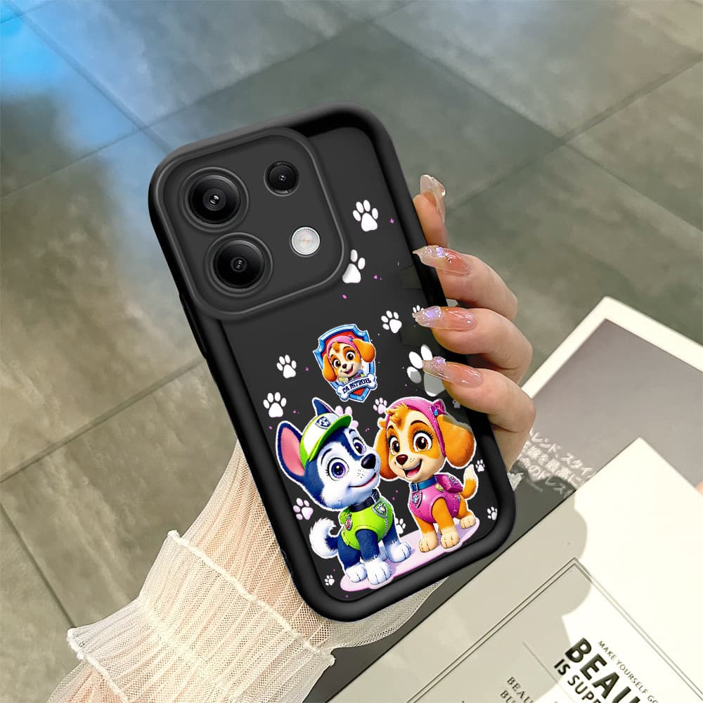 Capinha De Celular Silicone Macio Para Xiaomi Redmi Note 13 5G Capa Protetora Preto Case 7968 TYB