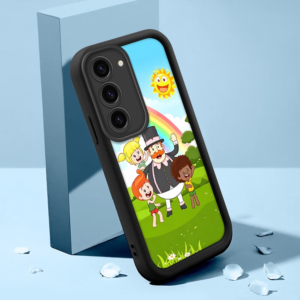 Capinha De Celular Silicone Macio Para Samsung Galaxy S23 5G Capa Protetora Preto Case 7640 TYB