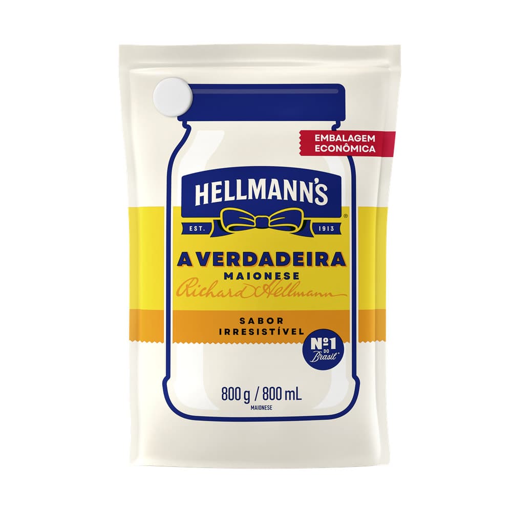 Maionese Tradicional Refil Cremosa e Saborosa 800g