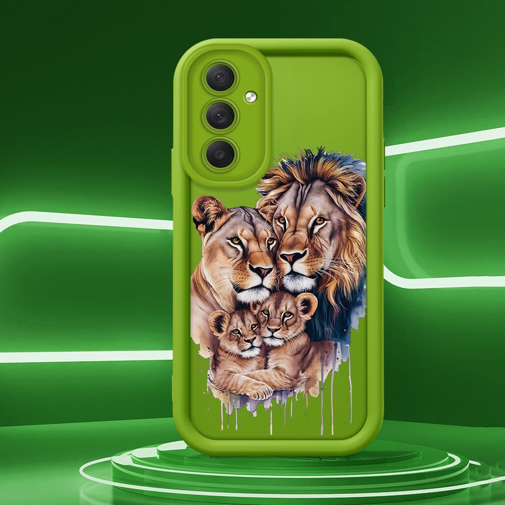 Capinha Para Samsung Galaxy M54 5G Capa De Case Celular Silicone Anti-impacto Padrão de Leão 2459