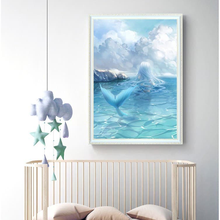 5D Sala de estar Quarto Cheio de Diamante Pintura Decorativa 5D Pintura Diamante DIY Diamante Completo Desenho Animado M
