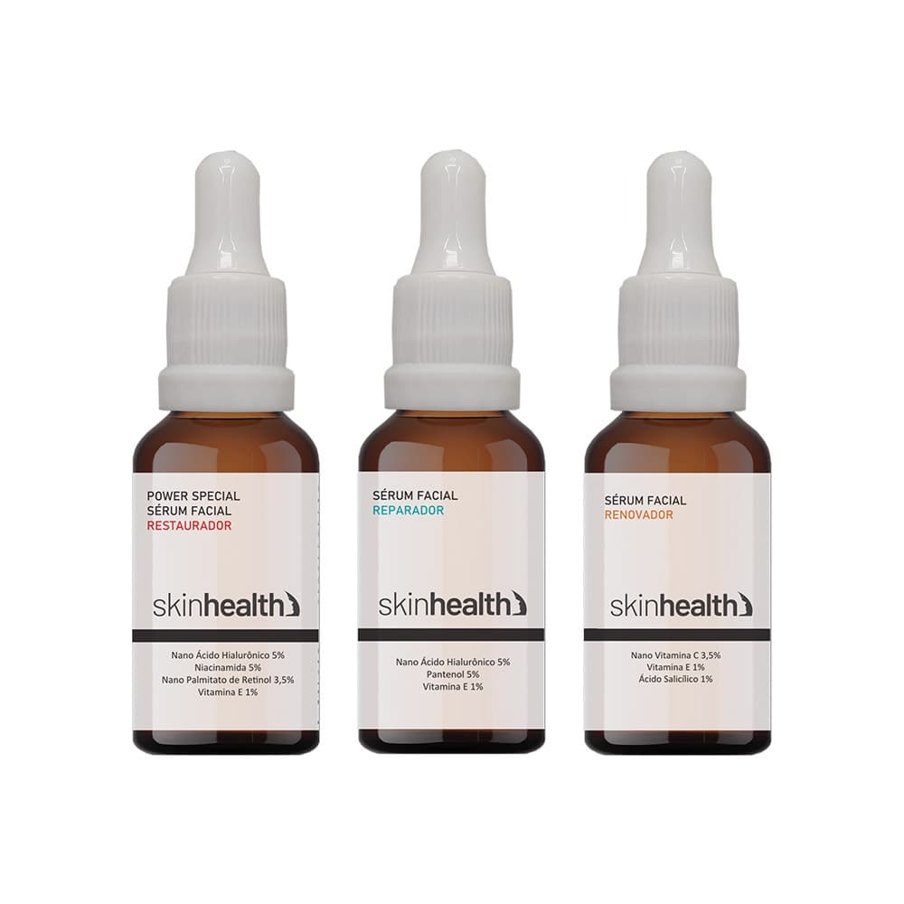 Sérum Kit Skinhealth Vitamina C Ácido Hialurônico Retinol