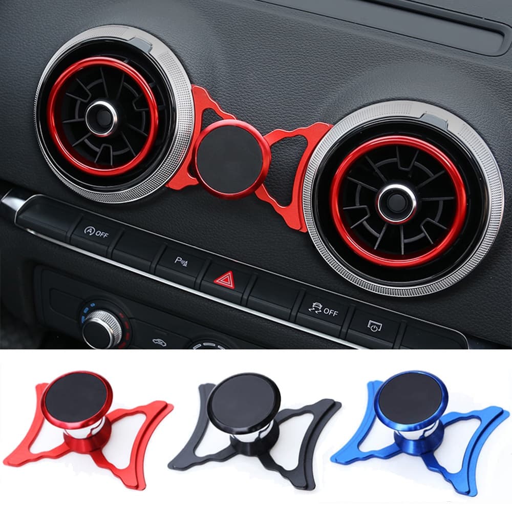 Suporte De Celular Para Carro Audi A3/S3/RS3 8P 8V Montagem Magnética De Ar De Respiro Giratório 360 Graus