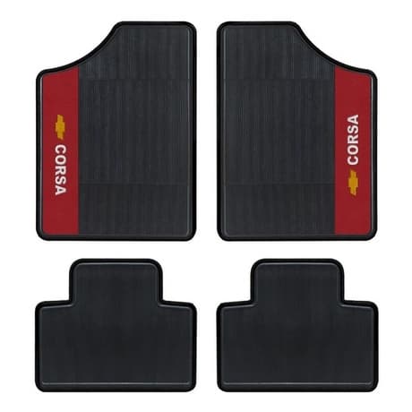 Tapete Personalizado  Automotivo Gm Corsa 4 Peças