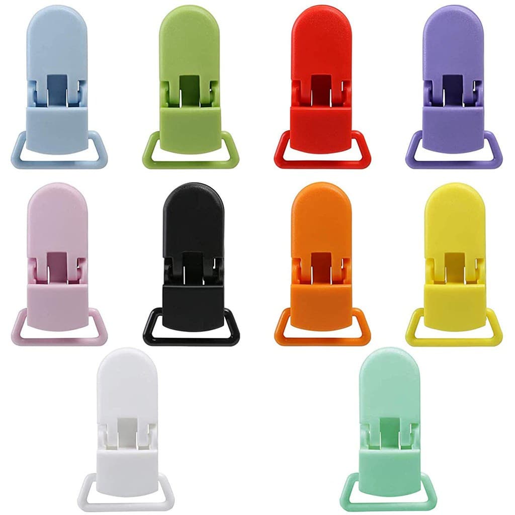 5 Pçs / Set Bebê Chupeta Clipe De Plástico Titular Chupeta De Calmante Multicolor Mam Infantil Manequim Clips Suspender