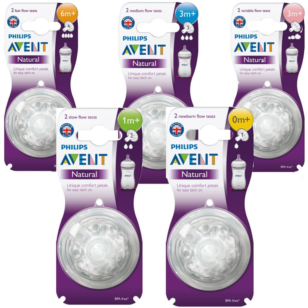 Bico/Bule De Silicone Natural Avent Original (2pçs) BPA Free