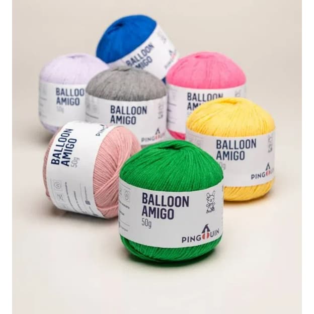 Fio Linha Balloon Amigo Pingouin 50g 150m Amigurumi / Crochê / Tricô