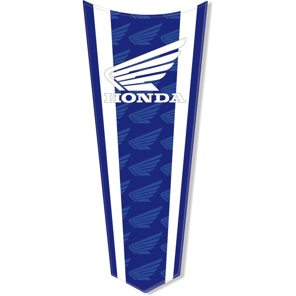 Adesivo Protetor de Tanque Azul e Branco Motos compativel motos Honda Gravata