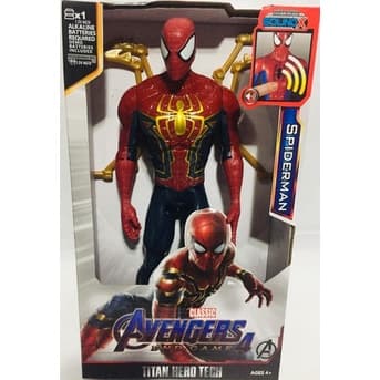 Boneco Homem Aranha Marvel Articulado 30cm Com Garras Fala Luz Sons Vingadores Avengers