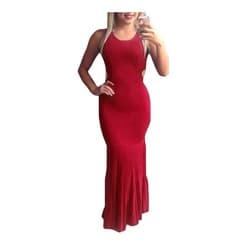 Vestidos Longo Sereia S/renda Rodado Panicat Vestido Festa