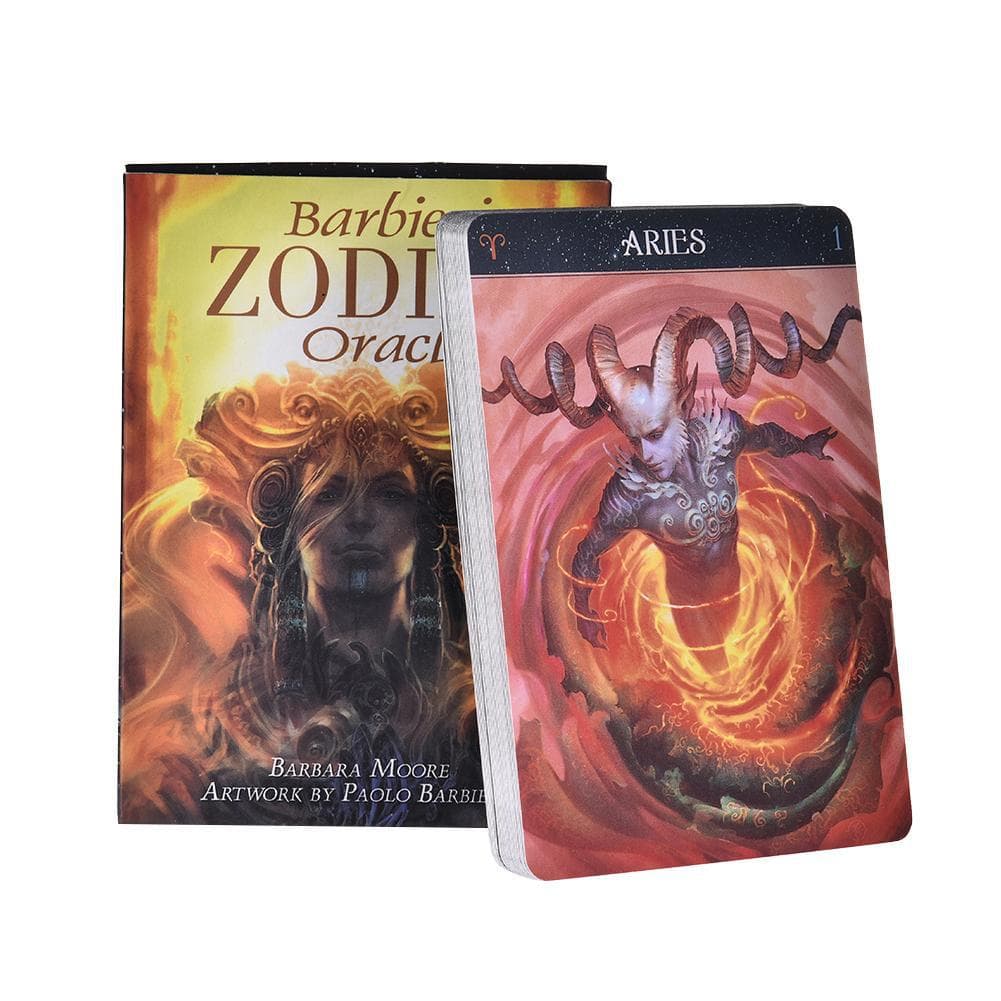 2022 Nova Barbieri Signo Do Zodíaco Oacle Tarot 26 Cartões Deck Mistério Guidance Destino Da Família Partido Placa Jogo Navio Gota