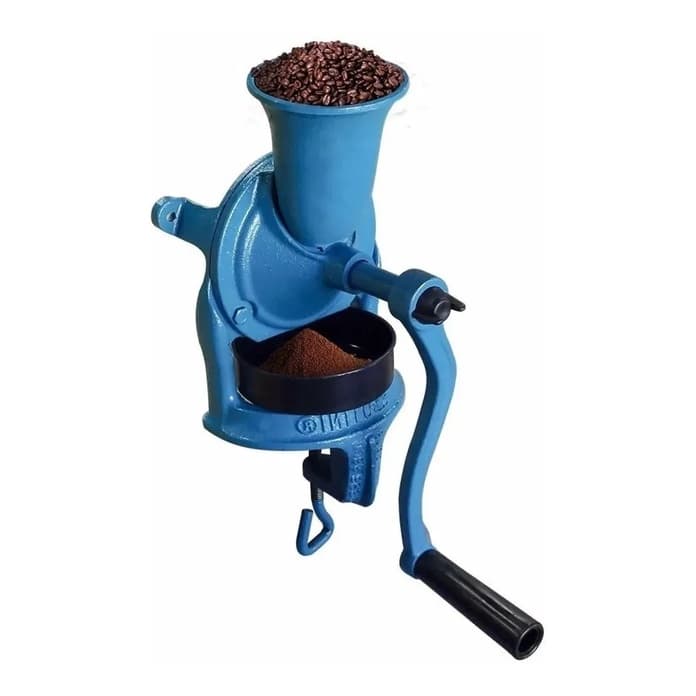 Moedor de Grãos de Café Manual Compacto Estrutura em Ferro Fundido Extra Máquinas 20kg/h
