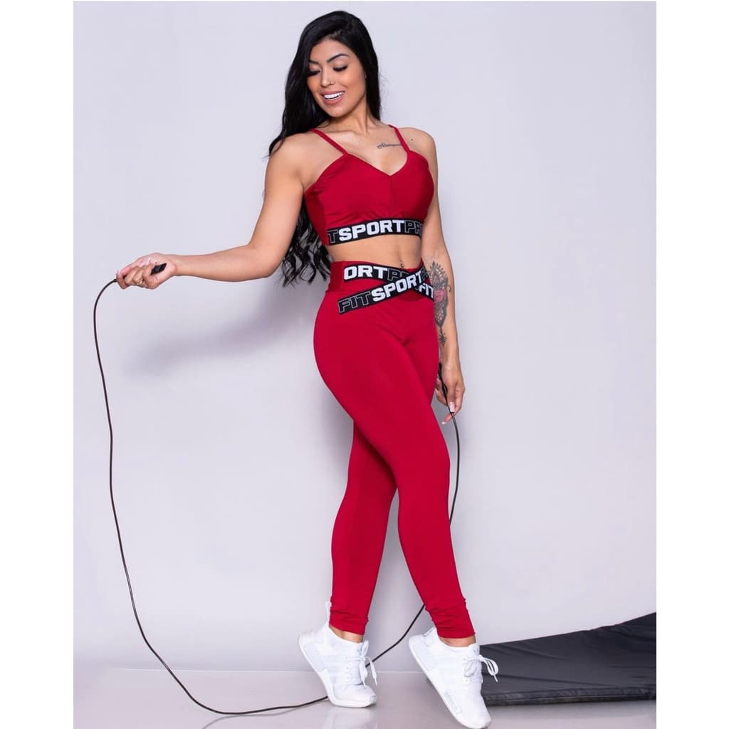 Calça legging  academia feminina suplex cós alto Empina Bumbum Fitness Leg roupa academia feminina fitness