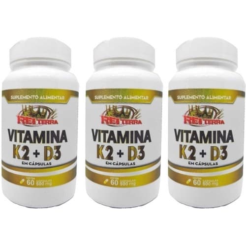 7 Vitamina K2 Mk7 65mcg + Vitamina D3 Colecalciferol 5mcg