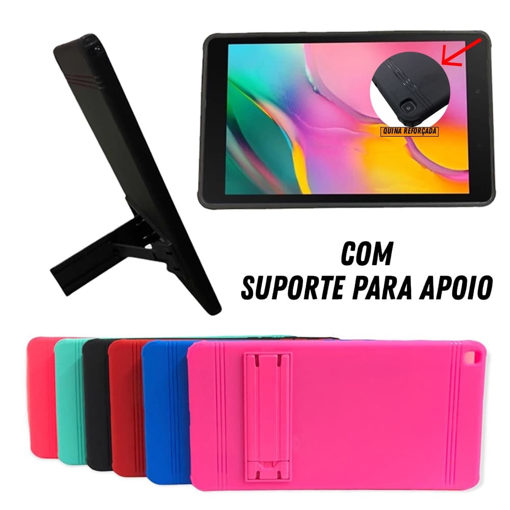 Capa Com Suporte de apoio Para Samsung Tab A8/ Samsung Tab A7 T-295/T-500