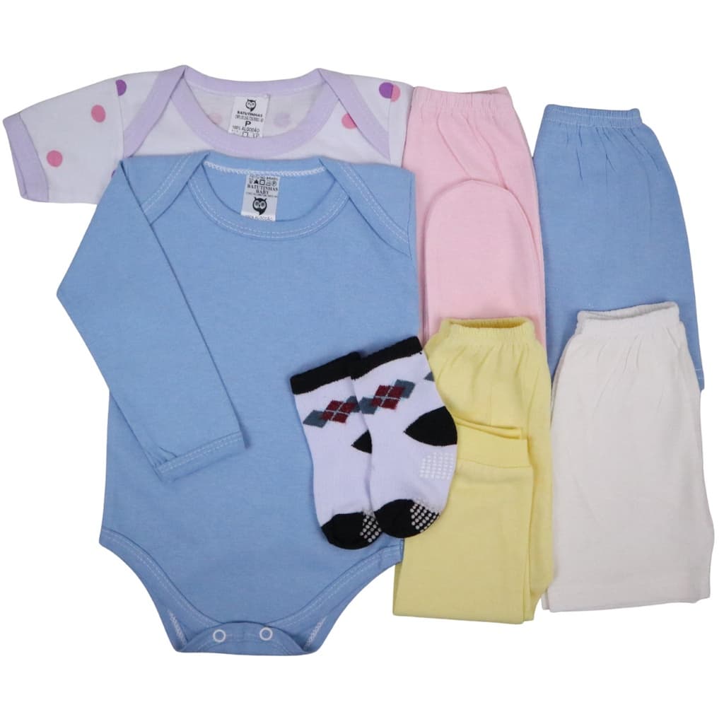 Kit C/7 Body+mijão Roupa Bebê Menino E Menina
