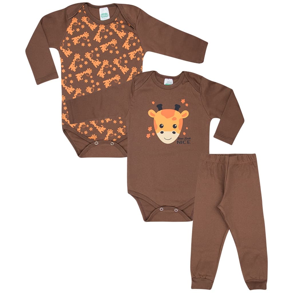 Body de Bebê Menina ou Menino Roupas de bebê INVERNO Recém Nascido - 2500