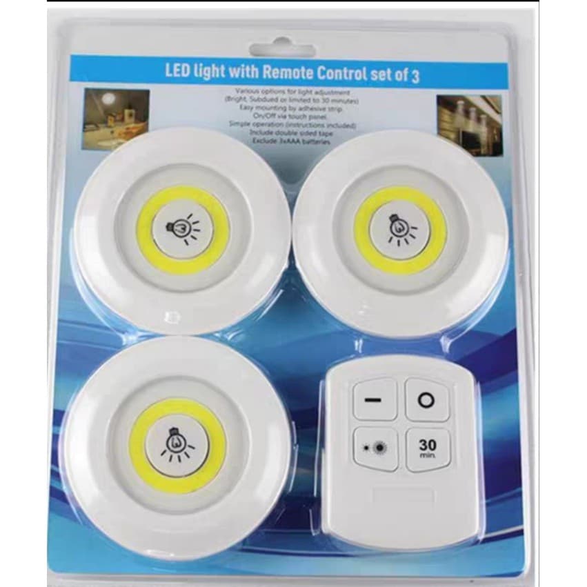 HYQ1462 luminária 3 lâmpadas led spot sem fio com controle remoto luminária parede