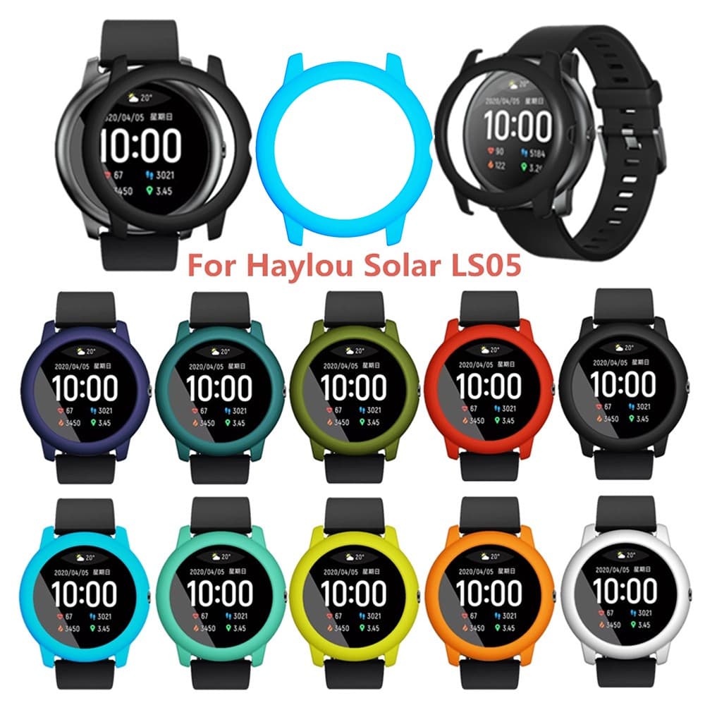 Smartwatch para ls05 haylou solar relógio inteligente pc proteja capa shell para for xiaomi haylou protetor de vidro solar quadro caso