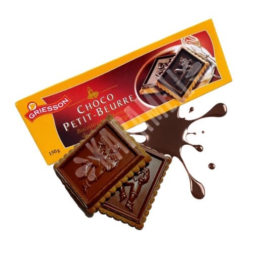 Biscoito Chocolate Amargo - Choco Petit Griesson Beurre - Importado Alemanha