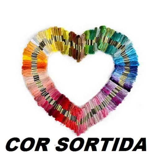 15 Linhas Meadas Ponto Cruz para bordar e costurar. Fios para fazer bordado costura artesanato ( nao da para escolher as cores ) COR ALEATÓRIA !