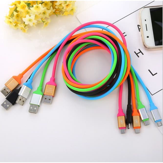 Cabo V8 Micro Usb/Tipo C/iPhone turbo Carregar Rápido dados