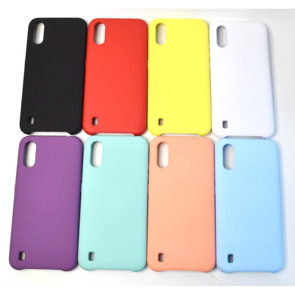 Capinha capa A01 100% silicone com veludo Samsung case celular para celular