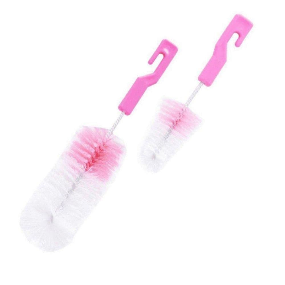 Escova Limpadora De Mamadeiras e Bicos Bebe Buba  Rosa Buba 5415
