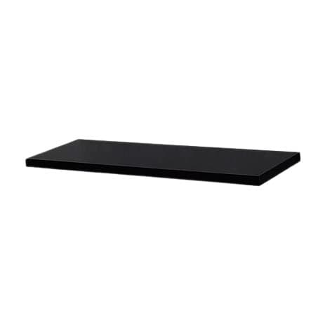 Prateleira em Mdf Preta de Parede 50x25  Madeira Com Suporte