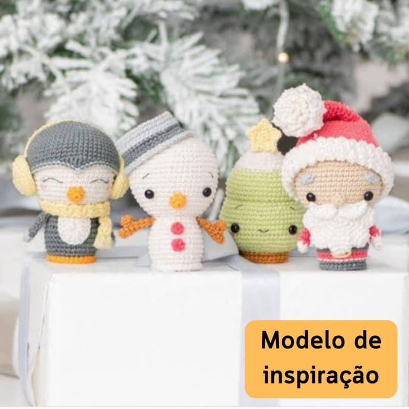 Kit decoração de natal Amigurumi (crochê)