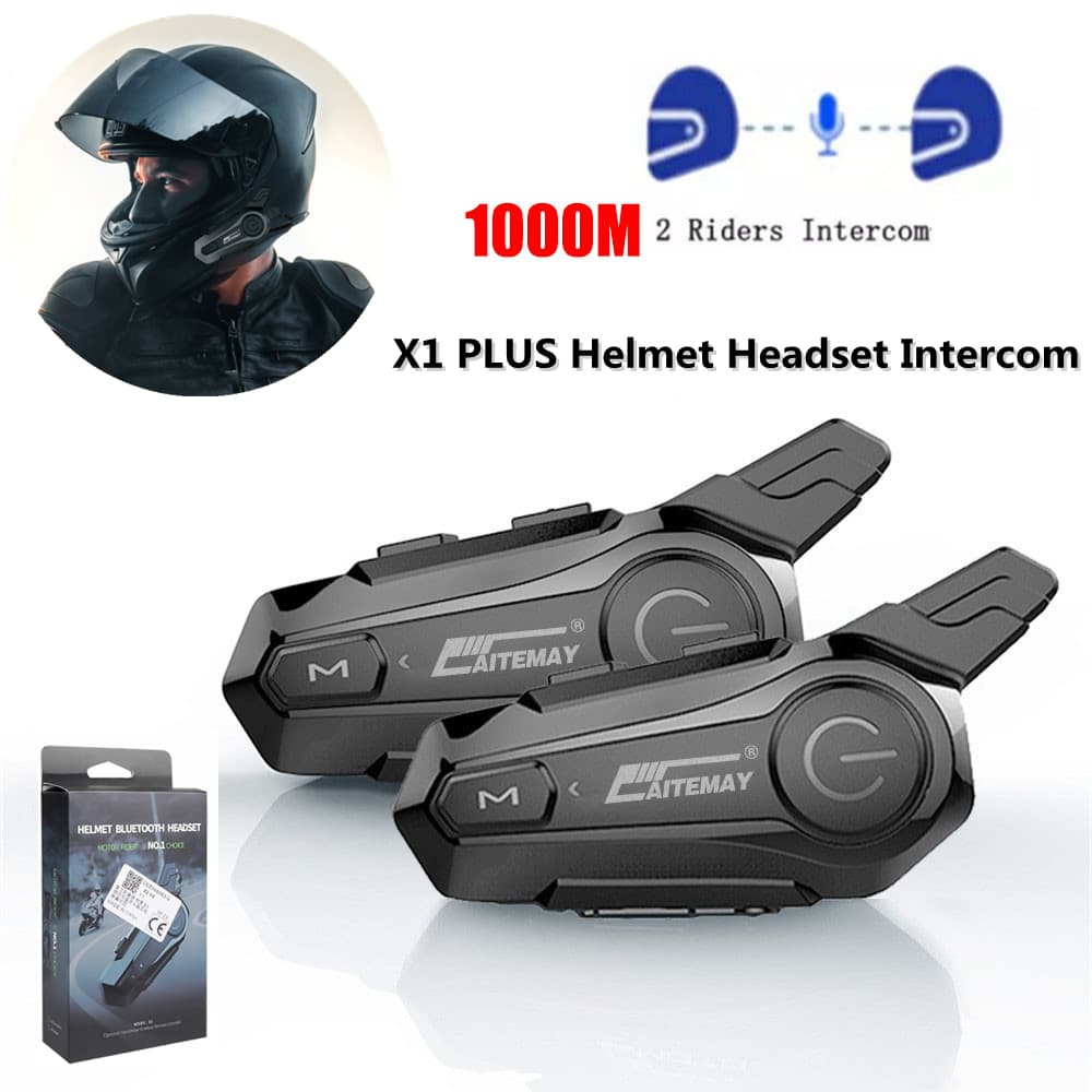 Fone De Ouvido Interfone Bluetooth 5.0 Para Motocicletas/ Bluetooth para capacete de motocicleta with Intercom Embutido