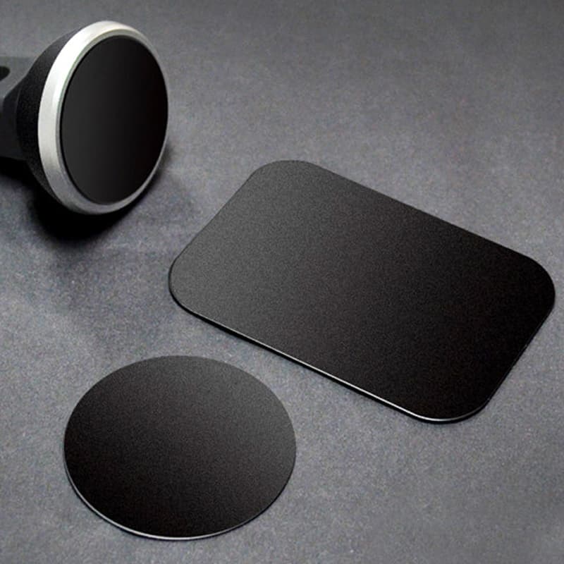 2/4pcs 40mm 45x65mm Chapas De Ferro Em Chapa De Metal Preto Para Suporte Magnético De Telefone Celular De Carro