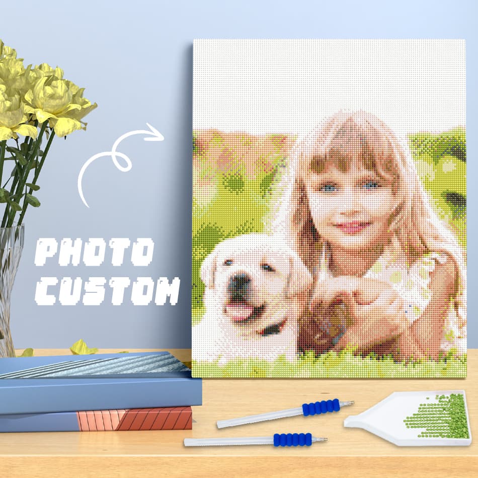 RUOPOTY Fotos Personalizadas Diamante Quadrado/Furadeira Redonda Personalizado Diy 5d Pintura Decoração Presente Único Para Crianças