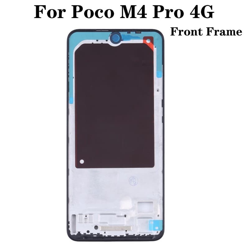 Substituição Para Xiaomi Poco M4 Pro 4G LCD Moldura Frontal Habitação Intermediária Placa Peças De Reparo Do Smartphone