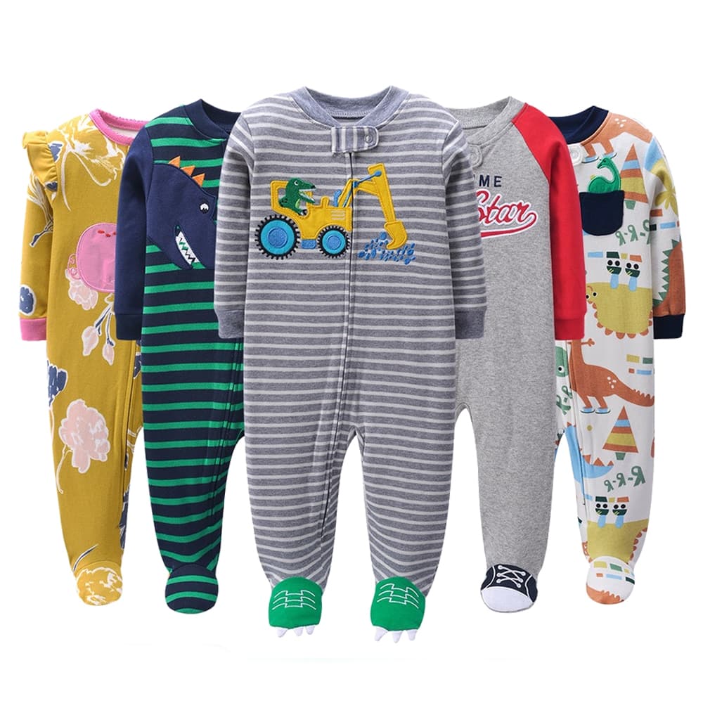Conjunto termico bebe Macacão de soft menina Macacão Com Zíper De Algodão Para Bebês Recém-Nascidos Menino 0-12M