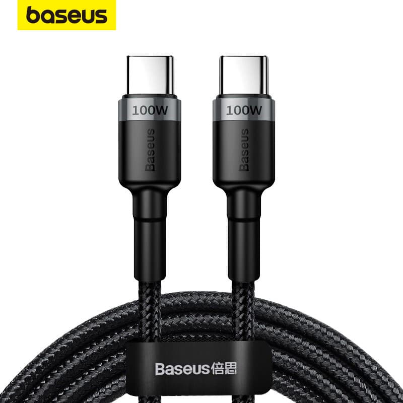 Cabo De Carregamento Rápido Baseus Pd Usb C Para Typec Qc 4.0 Para iPhone 15 / Xiaomi / Huawei / Macbook (100W)